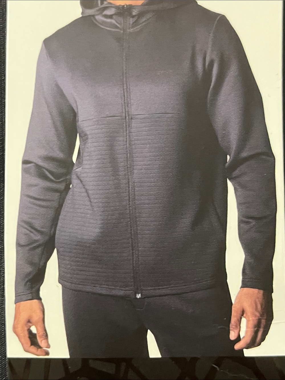 Spyder Men's Black Full-Zip Hooded Sweater